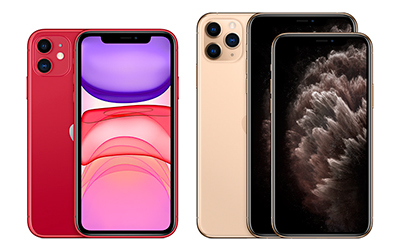 The iPhone 11 comes with six colour options while the iPhone 11 Pro has three.