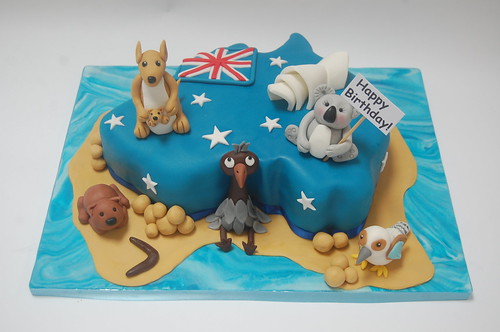 Australia Themed Cake - Sugarlily Cakes