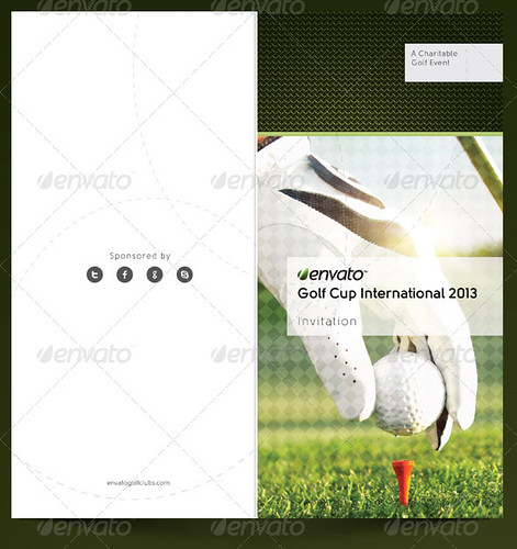 Golf Invitation Card and Envelope Template - The Golf Invita… - Flickr